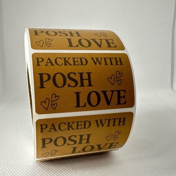 100 Posh Love Stickers | Shipping Supplies | thank you stickers NEW - Picture 6 of 9